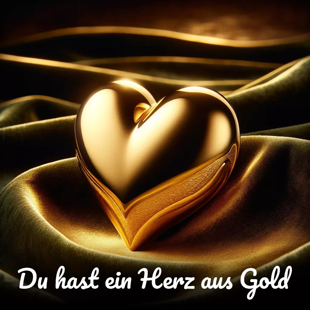 #liebesspruch #bild 19 - Du hast ein Herz aus Gold