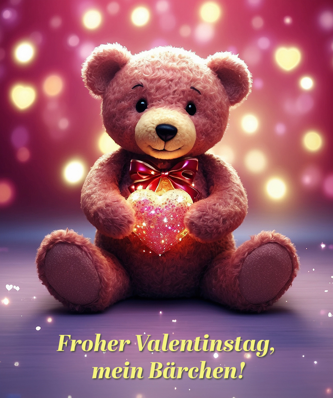 #valentinstag #kunst 3 - Froher Valentinstag, mein Bärchen.